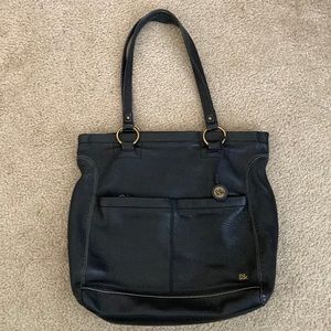 The Sak Black Leather Tote